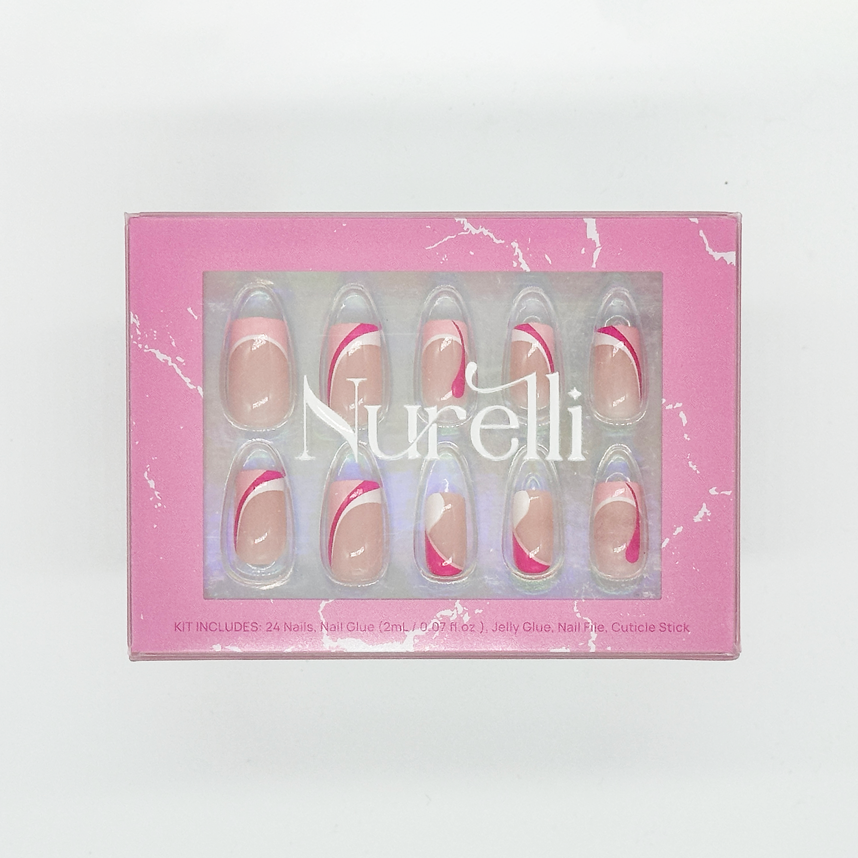 Bubblegum Swirl | 24pc Nail Set