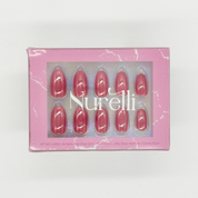 Cherry Kiss Chrome | 24pc Nail Set