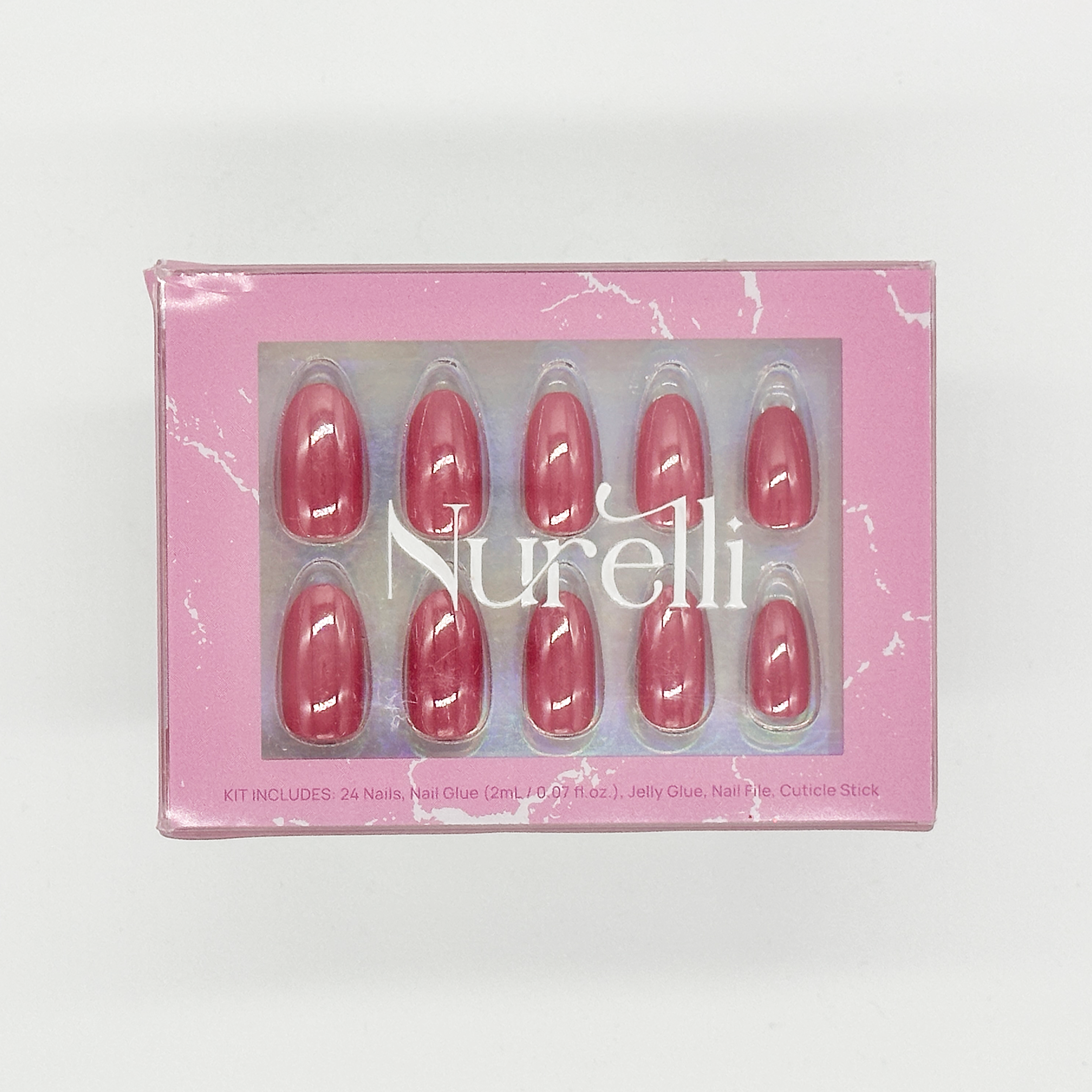 Cherry Kiss Chrome | 24pc Nail Set