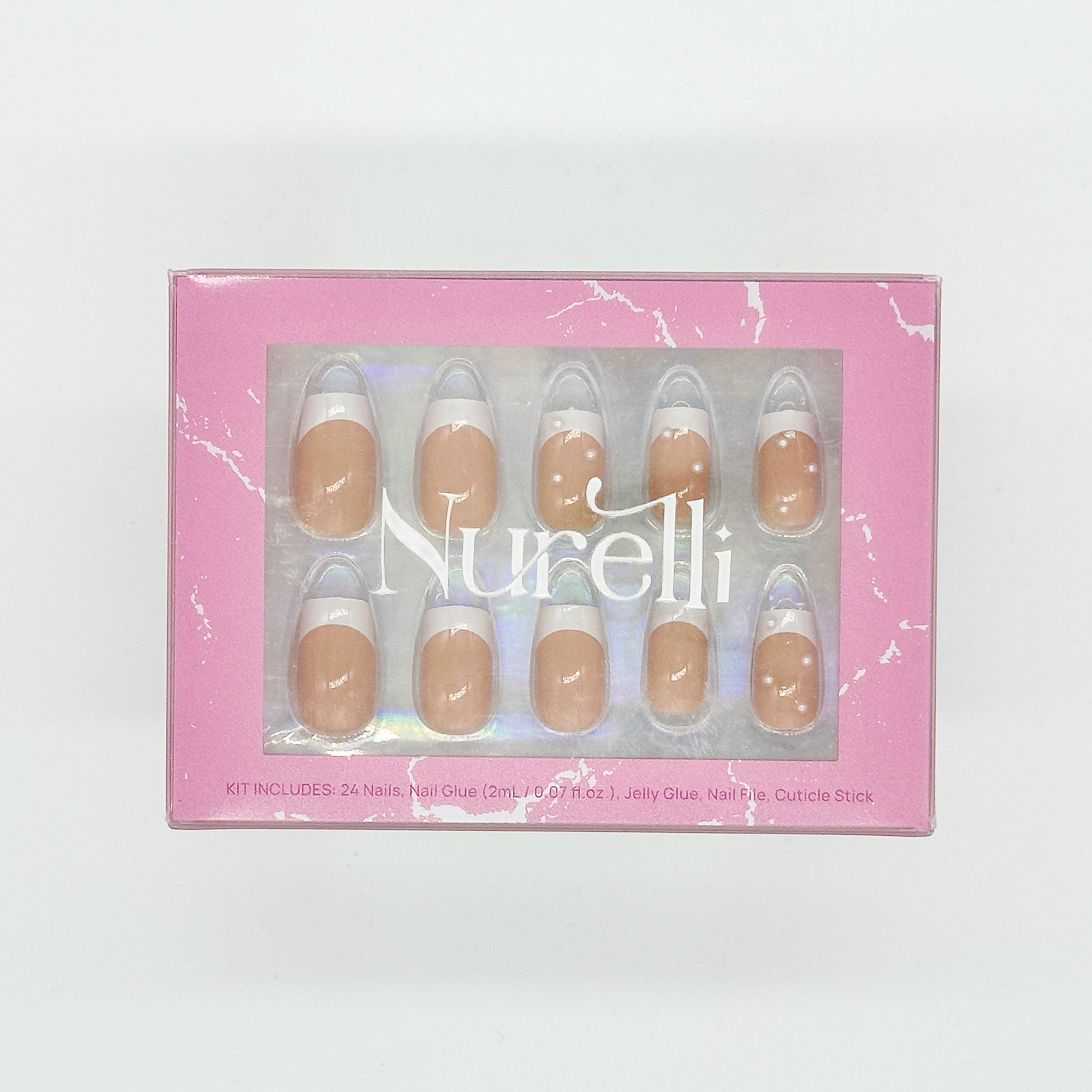 Short French with Pearls | 24pc Nail Set