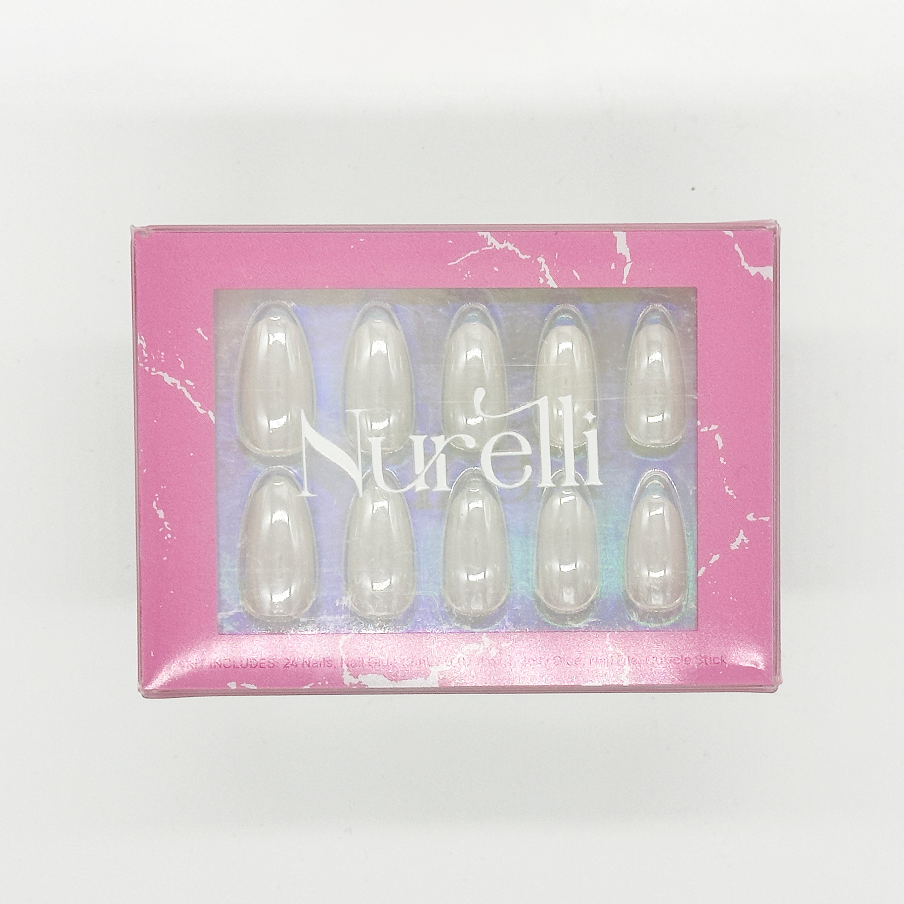 Chrome White | 24pc Nail Set