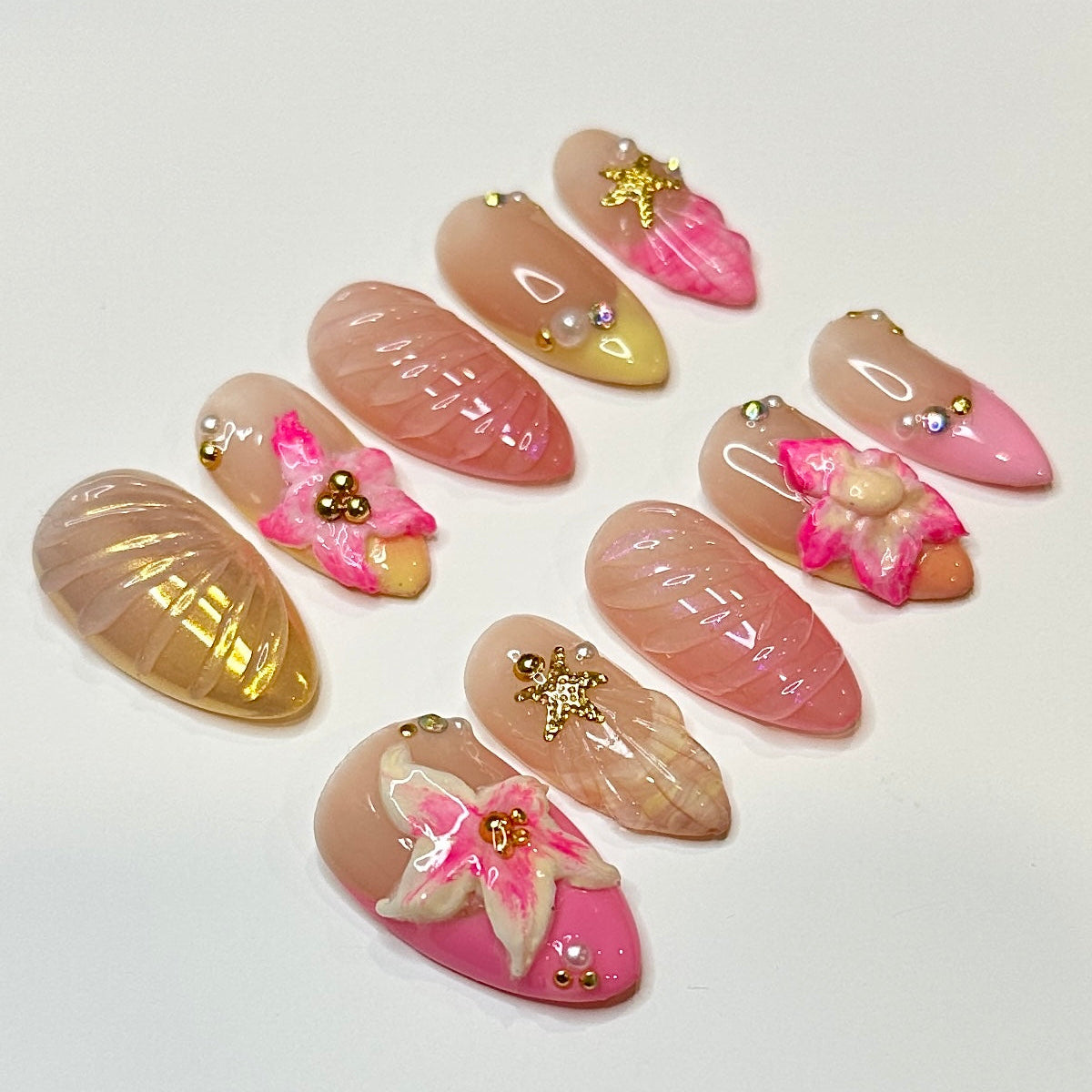 Sunset Sorbet | Handmade Press-on Nails
