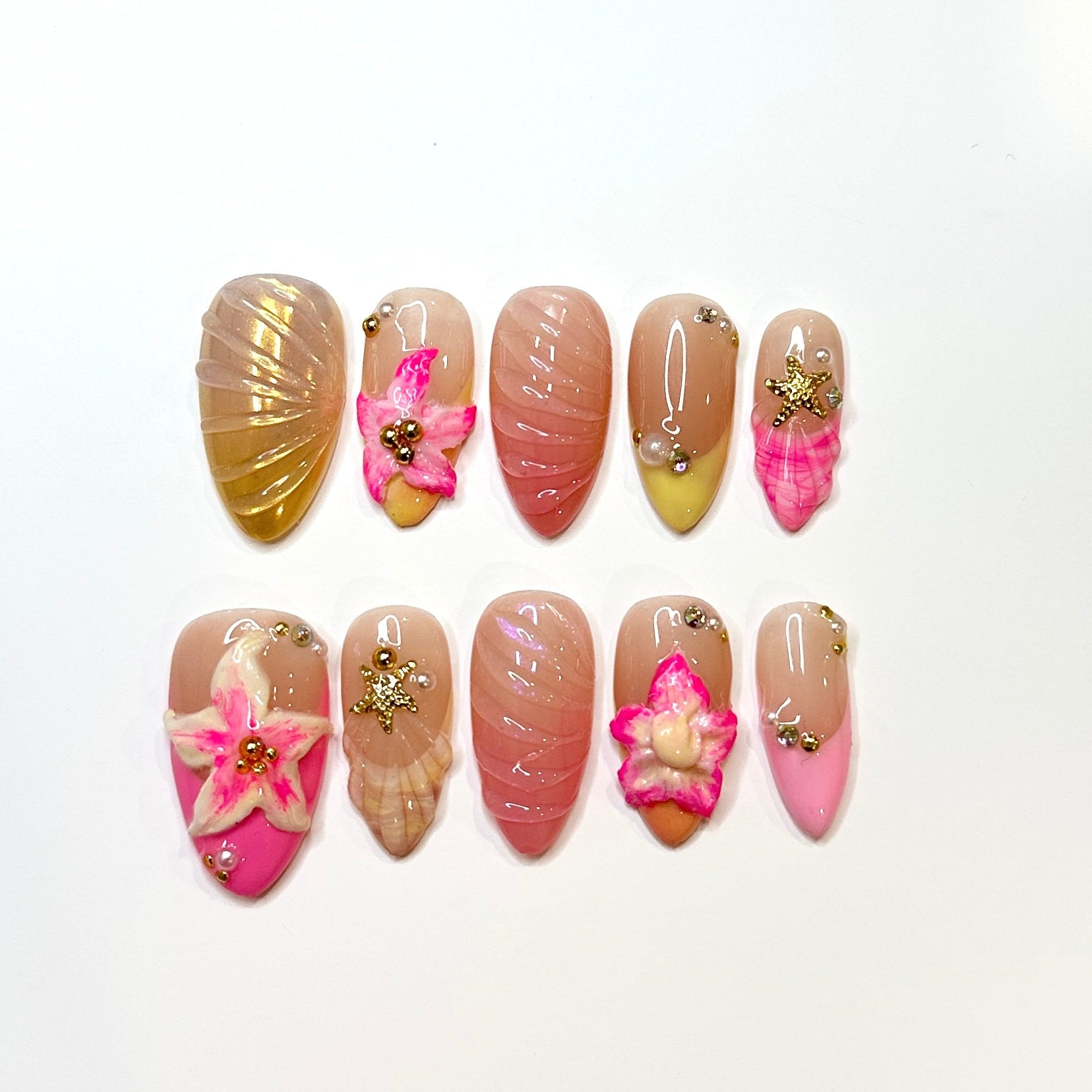 Sunset Sorbet | Handmade Press-on Nails