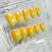 Mango | Yellow Ombre Nails | Custom Press on Nails